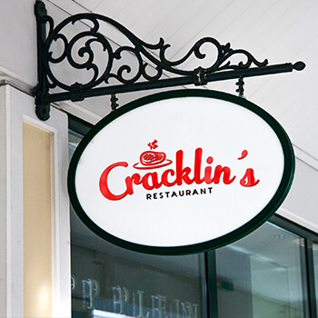 Cracklin's Restaurant Logo Design
