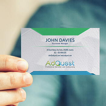 Adquest Business Card Design