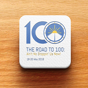 APO: The Road to 100 Logo Design