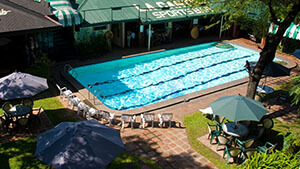 Orchid Inn Resort Pool Aerial View